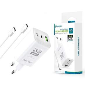 가정용충전기 65W 3포트 CtoC케이블포함 GaN 핸드폰충전기 스마트폰충전기+대승상사Shop