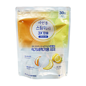 엘지 자연퐁 스팀워시 3X 캡슐 식기세척기용 세제 시트러스향 설거지