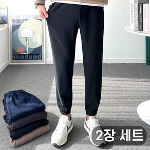 1+1 놈시크 (28-42)남자 기모 바지 편한 겨울 밴딩 링클프리 조거 팬츠 빅사이즈