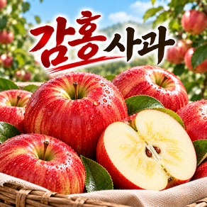 감홍사과 A급 중대과 가정용 꿀사과