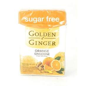 골든 진저 허브 드롭 오렌지 진저린 (무설탕) 45그램 ( Golden Ginger Herb Drops Orange Gingerine (sugar free) 45 Gram (P