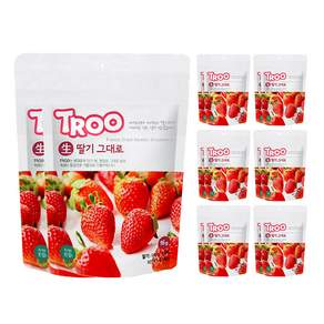 TROO 트루 생딸기 그대로 동결건조 과일칩 국내산 100% 아기간식 14봉