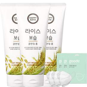 해피바스 라이스 보습 클렌징폼 200ml