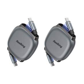 Reelking C타입-C타입 자석타입 휴대용 릴케이블 초고속 PD PPS 240W