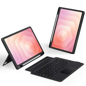 AITEWO 갤럭시 탭 호환 키보드 케이스 분리형 블루투스 매직키보드 가로 세로 S펜 수납 S11/S10 FE/S10 Lite/S9 11인치 S10+/S9 FE+/S9+ 12.4