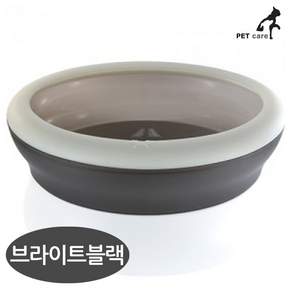 지아오 강아지 캣 토일렛 브라이트블랙 NE 반려묘화장실 고양이모래통