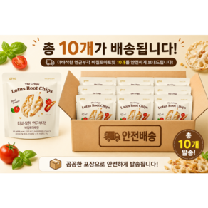 그로아 더바삭한 연근부각 바질토마토맛