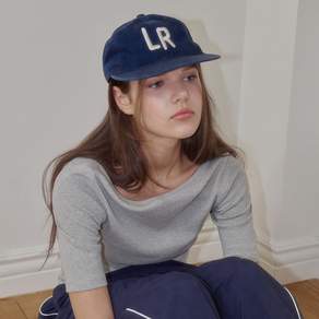 [로시로우] LR Logo Flat Cap 플랫캡모자 Navy