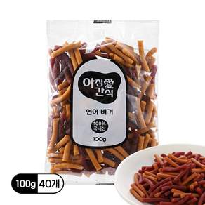 아침애 수제간식 연어버거
