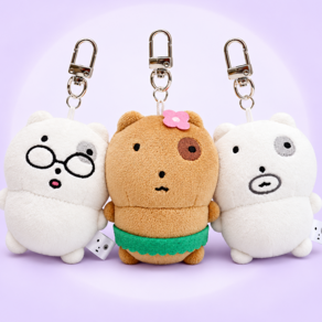 눈멍이 인형 키링 눈멍냥이 가방고리 굿즈