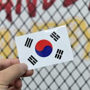 방수 태극기 스티커 2매 / 차량 캐리어 오토바이 부착용 / 일반 홀로그램