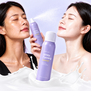 파리노아 화이트태닝 스프 레이 워터푸르프선크림 화이트태닝로션 석류 추출물 밀크핏미백크림 톤업로션 저자극 바디브라이트너 탄피부미백 스프레이태닝 자외선차단