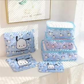 sanrio 산리오 여행용 캐리어 정리 보관 파우치 6종 세트 정리백