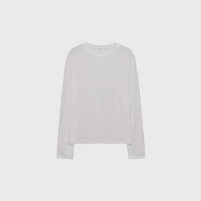 모노하 Tencel Standard T-Shirt (White / Ivory / Melange Gray / Blue / Dark Gray)