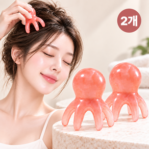 얼굴쏙 두피 마사지 문어 괄사