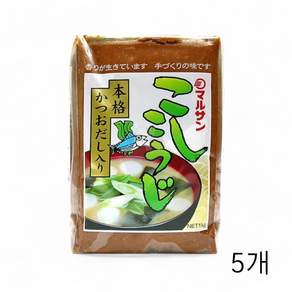 X 요리용된장 1kg 맛있는 고시고우지 마루산 미소장국 5개 미소 국된장 일본식 된장