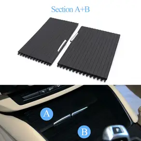 E70 E71 E72 프론트 센터 콘솔 컵홀더 장식 커버 패널 베젤 BMW X5 X6 2008-2014 51166956756 51169129401
