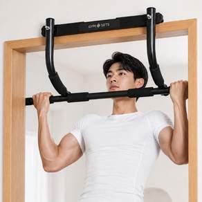 투데이리빙 간편 설치 2단 와이드 문틀 철봉 풀업바 안전한 가정용 무타공 턱걸이봉 120kg 하중 지지