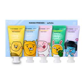 카카오프렌즈X에스폴리오 룩앳미 핸드크림 5종 선물세트