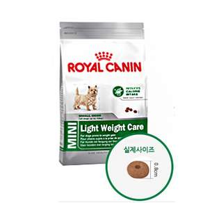 로얄캐닌 미니 라이트 웨이트 케어 2kg(1kgx2포)