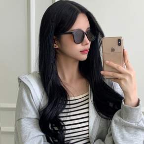 [비마이뮤즈] [무배/UV400] 탐탐 뿔테 캐주얼 틴트 선글라스 스퀘어 사각 안경테 4color