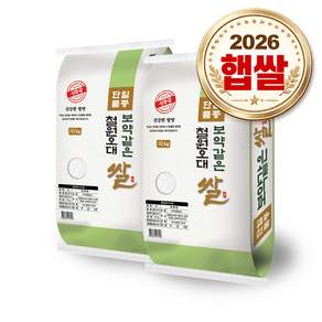 보약같은 철원오대쌀 20kg (10kgx2봉) / 26년산 상등급 단일품종 안전박스포장