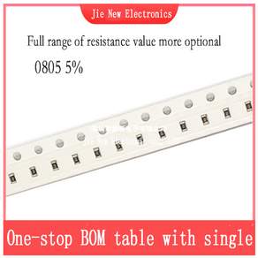 100PCS 0805 5% 0R-10M 1R 2.2R 10R 22R 47R 100R 560R 1K2 6.8K 10K 12K 20K 47K 100K 510K 910K 1M 4.7M