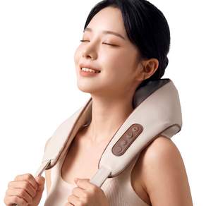 라이프엠디 뉴업그레이드 목어깨 마사지기 온열 진동 찜질 기계 핸즈 프리 무선 안마기 허리 종아리 다용도 안마 홈스파