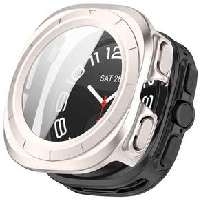 Fegwilde 갤럭시워치 울트라 호환 47mm 풀커버 케이스 PC 하드 강화유리 2024/2025