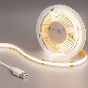 원그리드 USB COB LED 스트립 5m 잘라쓰는 줄조명 밝기조절
