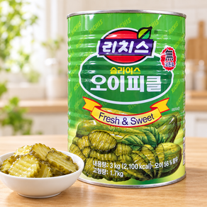 리치스 피클 슬라이스 3kg 업소용