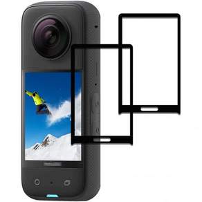 ULBTER Screen Protector for Insta360 X3 360 Camera LCD 2개 세트 | 강화유리 0.3mm 9H 경도 긁힘 방지 지문 기포 먼지