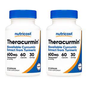 뉴트리코스트 테라큐민® 커큐민 600mg 캡슐 60정 30회분 2병
