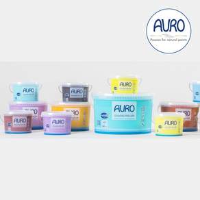 AURO 아우로 No.555 조색(미백색계열) 1L(약9㎡시공) 내부용 월페인트 벽지페인트 천연페인트 셀프페인팅