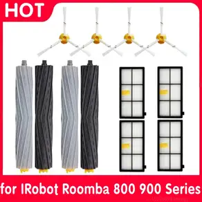 아이로봇 룸바 800 900 시리즈용 HEPA 필터 브러시 키트 860 870 880 890 960 980 990 로봇 진공 청소기 부