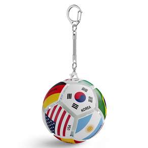 MIMARU 키링 키보드 키캡 볼 12구 스트레스 해소 축구키링