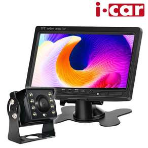 7인치 거치형 모니터 화물차용 LED 후방카메라 풀세트, 15M, icar-R637