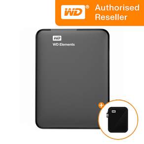 WD 외장하드 5TB+파우치/NEW Elements Portable 5TB+파우치