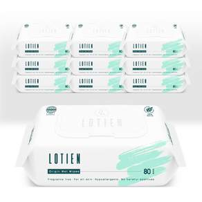 로티엔 오리진 민트 엠보싱 저자극 물티슈 45g 80매입