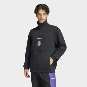 아디다스 ADIDAS 오리지널스 맨 레알 마드리드 EQT 하프 집업 탑 레알유니폼 레알마드리드유니폼 블록코어 데일리룩 KG2987