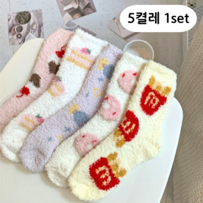 MOLV 여성 수면양말 무압박 임산부 수족냉증 5켤레