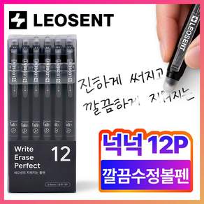 레오센트 진하게 써지고 깔끔하게 지워지는 볼펜 0.5mm