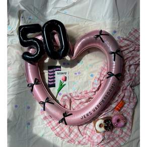 50일 풍선 세트 셀프 촬영 소품