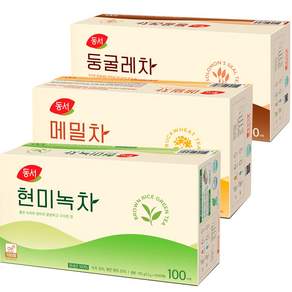 동서 현미녹차100T+둥글레차100T+메밀차100T 1.5ml