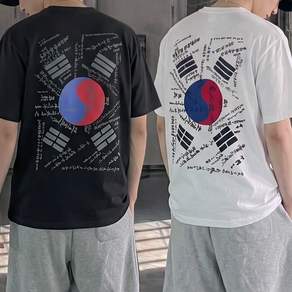 썸머 뉴트랙 대한민국 그래픽 오버핏 반팔티