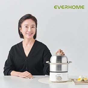 에버홈 올스텐 2단 찜기 계란찜기 전기찜기 30분 타이머 오연수 찜기 EV-EC7000
