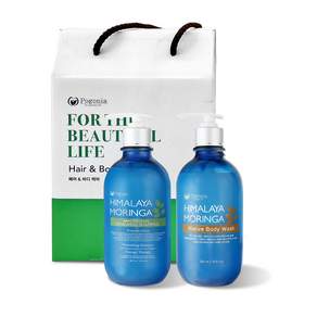포고니아 히말라야 모링가 오리지널 리뉴잉 약산성 두피 샴푸 500ml + 바디워시 500ml + 두피브러시 세트
