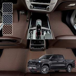 DXSOAUTO 콜로라도 전용 3D 엠보싱 차세대 고무매트 1열2열 세트 (2019-2024.6)