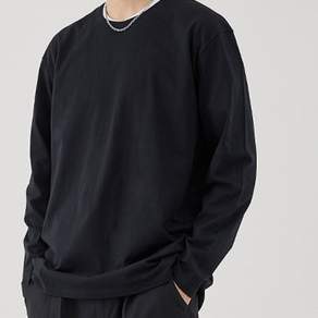 알뜰공식 남녀공용 데일리 무지 면 긴팔 티셔츠 1장