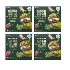 몽쉘 프리미엄 생크림 케이크 말차 스트로베리